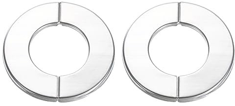 sourcing map 2 Stück Heizungsrohr, 32mm Rohrabdeckung Dekoration für Heizkörperrohre aus Edelstahl 304 Rohrverkleidung für Heizungsrohre, Heizkörper Rohrisolierung