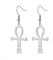 Ankh Kreuz Ohrringe für Frauen Männer Edelstahl Antikes Symbol Ägyptische Götter Ankh Kreuz Dangle Ohrringe Creolen Charme Schmuck, Edelstahl, Kein Edelstein