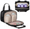 Fasrom Wearable Breast Pump Bag with Cooler Compatible with Elvie Hands-Free Pumps and Medela Pump in Style, Portable Pump Carrying Case for Working Moms, Black (Bag Only, Patent Design)