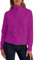 Maglia Donna in Micropile con Zip Sportiva - Felpa Giacchetto Donna con Zip in pile collo alto Sci Trekking Tempo Libero Attività all'aperto Lavoro (S, VIOLA)