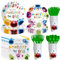 Xenorik Monster First Birthday Party Supplies - Monster 1st Birthday Decorations Tableware, Paper Plate, Cup, Napkin, Disposable Cutlery, Our Little Monster is Turning One Party Decorations | Serve 24