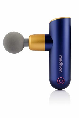 Medivon Gun Pro Y Muskelmassagepistole – Percussion-Kombinationstherapie mit Vibrationsmassage – leicht und kabellos – austauschbare Köpfe