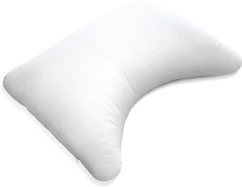 Shatex Gebogenes, extra festes Kissen, Queen-Size-Größe, 71,1 x 50,8 cm, Bettkissen mit verstellbarem Einsatz bietet stärkere Unterstützung – für Rücken-, Bauch- und Seitenschläfer.