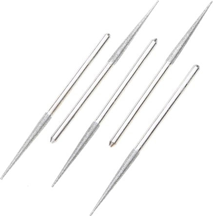 Lot de 5 fraises à graver, sculpter, polir le verre, 5 pièces de 3 mm de meulage tête diamant