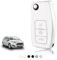 TOOMUME Schlüsselhülle TPU, Autoschlüssel Hülle Passt für Ford Fiesta Focus Mondeo Tourneo Ecosport Galaxy Kuga Falcon Fusion Escort Ka B-Max, Schlüsselcover Schutz Schlüsselgehäuse - Flip Key