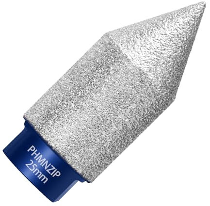 Diamond Chamfer Bits Finger Milling Beveling Chamfer Bits 0-25mm Countersink Drill for Tiles Marble Ceramic Granite Trimming Finishing Cleaning Enlargement of Existing Holes