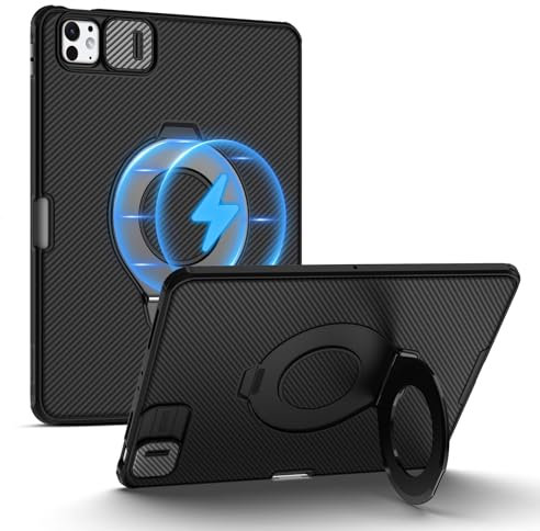 Nillkin CamShield Pad Étui pour iPad Air 11 (M2 2024) avec support magnétique, couvercle pour lentille, porte-stylo intégré, noir