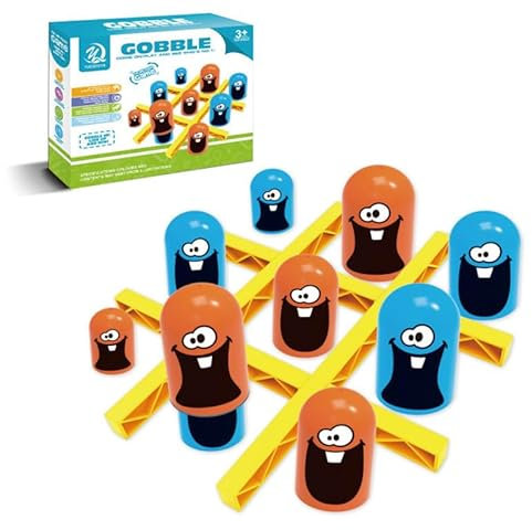 Mailfull Tic Tac Toe Spiel Tik Tak Toe 2 Spieler Brettspiele Big Eat Small Game Eltern Kind Interaktion Kinder Spiele Klassisches Familien Brettspiel für Eltern Kinder