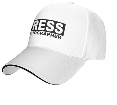 CIZIEOE Baseballmütze Basecap Presse Fotograf ID Baseball Cap Golf Party Hut Flauschige Mütze Cosplay Damen Hüte Herren