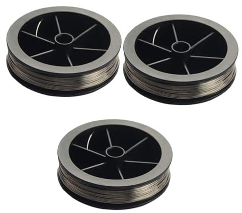 ULTECHNOVO 3rolls Heavy Duty Wire Rope for Wind Shield Removal Steel Wire Garage Hand Tool Car Glass Disassembly Tool