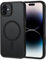 XTCASE Cover Magnetica per iPhone 16 [Compatibile con MagSafe], Custodia Traslucida Opaca Posteriore Resistente ai graffi TPU Bumper Antiurto Sottile Protettiva Case, Nero
