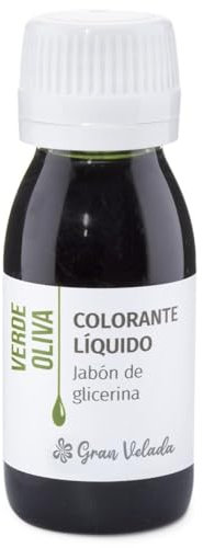 Colorante Líquido Verde Oliva para Jabón de Glicerina | Creaciones Espectaculares con Tonos Vivos y Pasteles | Fácil de Usar | 250 ml
