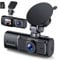 Volam 1080P Dash CAM, Visión Nocturna, Cámara Trasera Giratoria 360°, Tarjeta SD 64 GB, Pantalla IPS 2.45», Gran Angular 170°, Modo Aparcamiento