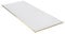 WRK21 Tischplatte 180 x 80 cm Weiss/Gold - 25 mm melaminbeschichtete Arbeitsplatte, ABS-Kante, pflegeleicht - für Schreibtische, Home-Office & DIY
