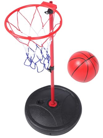 BESTonZON Panier De Basket Flottant Piscine avec Ballon Gonflable Kit Panier Basketball Transportable Multisport