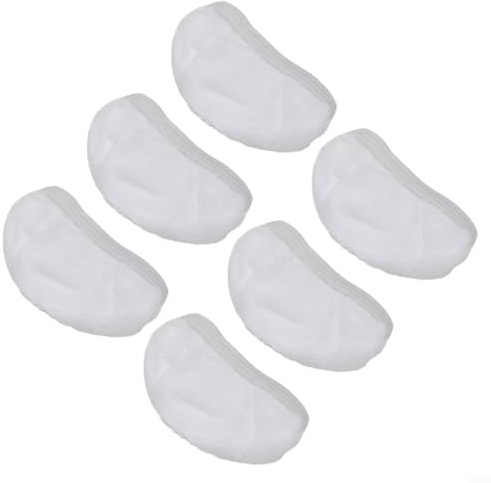 6 Stück Mikrofaser Wischmopp Pads für Vaporetto Smart 100, handlich, Tasche, Komfort, Diffusion, Vaporettino Lux Dampfreiniger, waschmaschinenfestes Ersatzset geeignet für die Reinigung von Matratzen