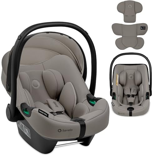 Lionelo ASTRID i-Size Baby Autositz 40-87 cm, Babyschale Gruppe 0+ | Rückwärtsgerichtete Montage, 3-Punkt-Sicherheitsgurt Seitenschutz, Sitzeinlage Dri-Seat
