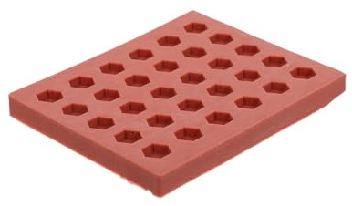 EXAOMBLE Flexible Silikonform Betongussform Sechseckige Kleiner Ziegel Hitzebeständig Geeignet für Sandtisch Dekoration und Puppenhausbau 3D Modellbau Werkzeug