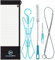 InnerFit Trinkblasen-Reinigungsset – 5-in-1 Wasserblasen-Reinigungsset für Universalblasen – 3 Bürsten – 1 zusammenklappbarer Rahmen – 1 Tragetasche