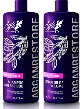 Progressive Brush Argan Restore Brazilian Hair Keratin Straightening System 2L - 0% Formol