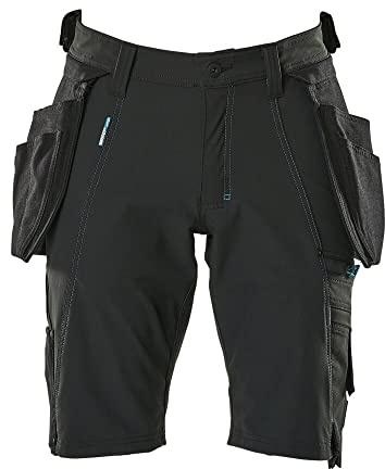 Mascot 17149-311-09 Advanced Cordura Ultimate Stretch Geringes Gewicht Shorts mit Hängetaschen, Schwarz, C60 Größe