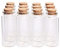 Danmu Art 30 ml 1.18 x 2.75 Mini Bocaux bouteilles en verre avec bouchon en liège en bois (60)