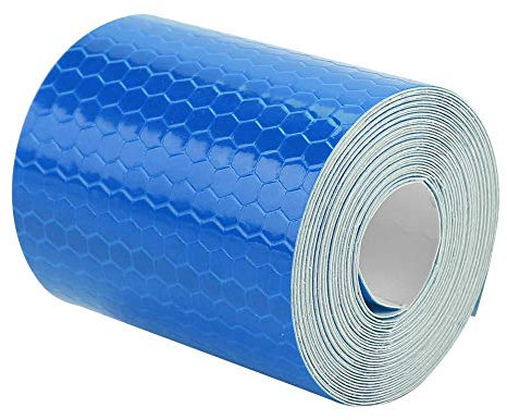 VGEBY1 Nastro Riflettente, Adesivo di Avvertimento per Strisce di Sicurezza Adesivo per promemoria di Sicurezza a Colori Luminosi per Auto da Trailers(Blu)