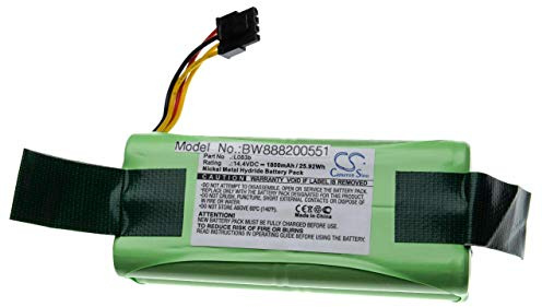 vhbw Akku kompatibel mit Midea R1-L085B | R1-L083B, R1-L081A Saugroboter (1800 mAh, 14,4 V, NiMH)