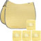 Eskadron Set Basic Cotton Schabracke mit Fleecebandagen in Banana, Größe:Springen (SR)