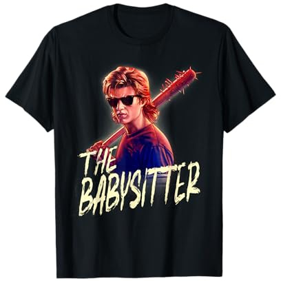 Netflix Stranger Things Steve The Babysitter Portrait Maglietta