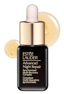Estée Lauder Advanced Night Repair Face Serum Synchronized Multi-Recovery Complex with Hyaluronic Acid & Peptides | Anti Aging & Hydrating, Travel Size, 0.23 Fl Oz