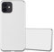 Cadorabo Hülle kompatibel mit Apple iPhone 12 MINI Schutzhülle TPU Silikon Case Metallic Design Anti Rutsch Slim Kratzfest Stabiles Hardcase mit Rundumschutz Case Hülle für iPhone 12 MINI in Silber