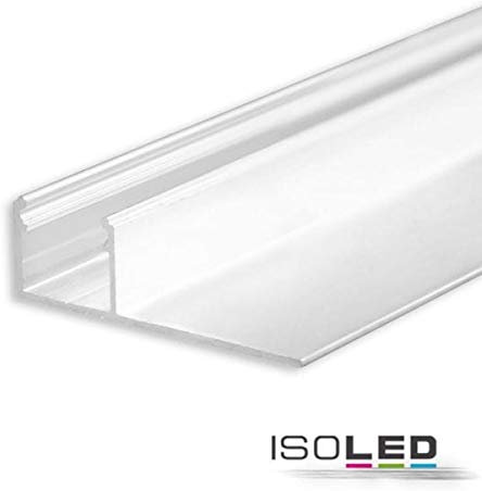 ISOLED LED-Trockenbauprofil FINISH, Silber eloxiert, 200cm, Für max. 14mm LED-Streifen