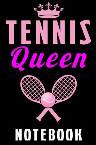 Tennis Queen Notebook: Diary Logbook 120 Dot-Grid Pages Tennis Sport Fitness Trainer Coach Girl