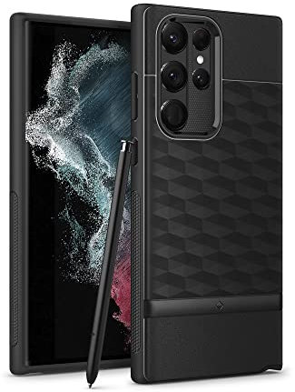 Caseology Parallax Hülle Kompatibel mit Samsung Galaxy S22 Ultra 5G - Matte Black