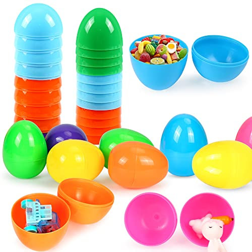 Wishstar 18 Stück Ostereier Plastik,8cm Ostereier zum befüllen,Ostern überraschungseier,Kinder überraschungsei Ostern Zum Füllen von Süßigkeiten und Kindergeschenken an Ostern