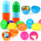 Wishstar 18 Stück Ostereier Plastik,8cm Ostereier zum befüllen,Ostern überraschungseier,Kinder überraschungsei Ostern Zum Füllen von Süßigkeiten und Kindergeschenken an Ostern