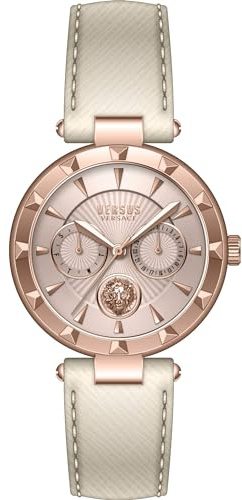 Versus Versace Damenuhr Sertie N Multifunktion beige rosegoldfarben VSPOS2521