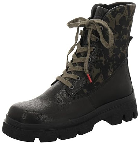THINK! Damen KANGAE Leder gefütterte nachhaltige Stiefelette, 0000 SCHWARZ/Kombi, 40 EU