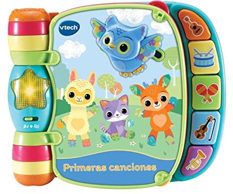 VTech Baby - Primeras Canciones | Libro Interactivo de Aprendizaje | Juguete para bebés +6 Meses | Multicolor | Versión ESP