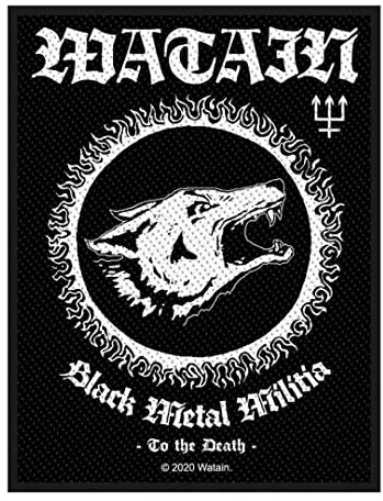 Black Metal Militia Aufnäher | Patch (1 Stück, 8 x 10 cm, Schwarz, Polyester, Iron-on, Black Metal, Aufnäher, Patch