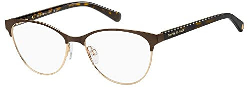Tommy Hilfiger Unisex Th 1886 Sunglasses, Matte Brown Gold, 26