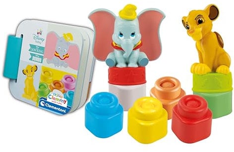 Disney Baby - Clementoni - Coffret Disney Classics Clemmy - 6 cubes - Fabriqué en Italie