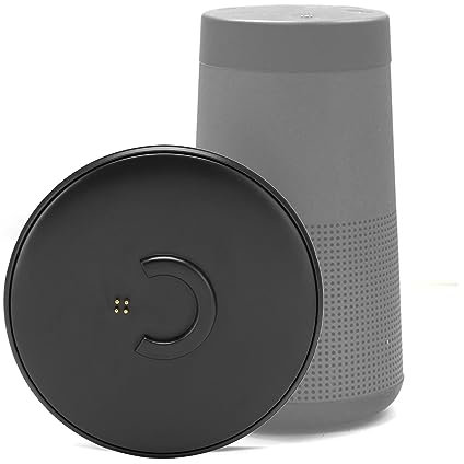 Base de Carga para Bose SoundLink Revolve, Revolve+, Base de Carga de Repuesto Negra para Altavoz Bluetooth