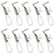 10 Pinces à Serviettes, Pinces de Salle de Bain, Pinces En Métal, Pinces En Fer, Torchons Suspendus Pinces à Linge Pinces à Linge Multifonctions avec Boucle Suspension, pour Cuisine, Maison, Blanche