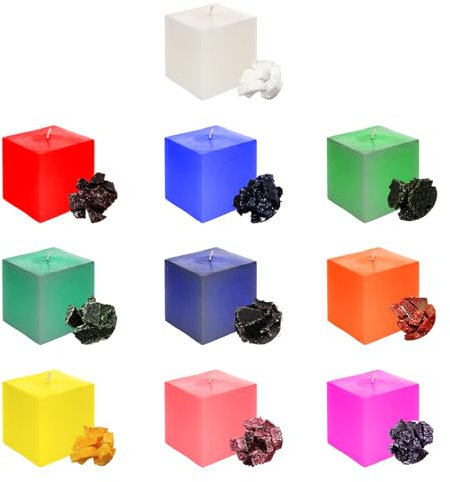 Tinte Para Cera De Velas,Colorante Velas, Tintes para Hacer Velas, Tintes para Velas 10 Colores,Tintes para Velas DIY,Colorante para Velas para Cera de Soja,Cera de Abejas,Cera de Palma,Cera en Gel