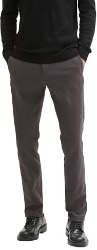 Tom Tailor Herren Slim Fit Stretch Chino Hose mit Gürtel 1037653