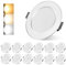 Led Einbaustrahler 230V 12er Set, 7W Ultra Flach Led Spots, Warmweiß Neutralweiß Kaltweiß Einstellbar Einbauleuchten, Einbauleuchten Deckenspots für Badezimmer Küche Wohnzimmer