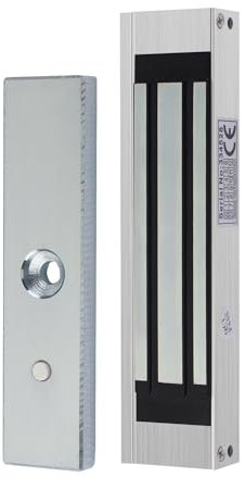 AOAMZ Serratura elettrica magnetica impermeabile 180 kg 350 lbs serrature elettromagnetiche DC 12V per sistema di controllo accessi, controller host, serrature di accesso, modalità NC, superficie