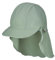 Sterntaler Schirmmütze Uni – Unisex Baby Sommermütze und Nackenschutz – UV-Schutz 50+ Mütze aus Bademodenstoff – Leicht & schnelltrocknend – Kinder Kopfbedeckung - Bademode - Farbe mattgrün, Größe 53